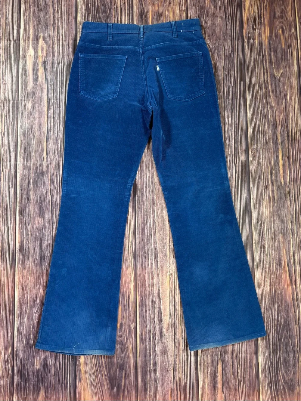 Vintage Levis 646 Corduroy Pants Mens 36x34 White Tab Bell‎ Bottom flared 70s
